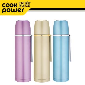 【CookPower鍋寶】316超真空彈頭保溫瓶480ml(三色任選)