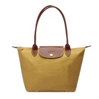 LONGCHAMP 經典Le Pliage系列摺疊長把水餃包(小-蜜糖色)