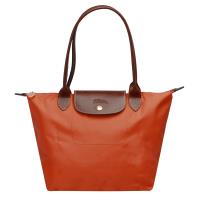 LONGCHAMP 經典Le Pliage系列摺疊長把水餃包(小-藏紅花色)