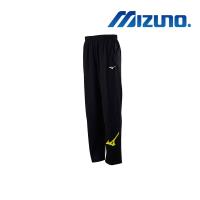 MIZUNO 美津濃 男針織運動長褲 黑x螢光黃 32TD903394