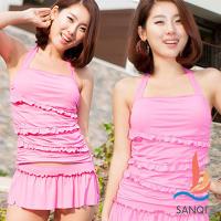 SANQI三奇 涼夏派對 兩件式泳裝(粉M~XL) SQ3065