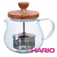 HARIO 橄欖木濾壓茶壺450ml TEO-45-OV