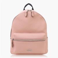 COACH 卵石皮革 / 中型 背包 / 後背包_粉色