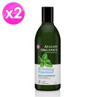 AVALON ORGANICS薄荷精油舒暢沐浴乳(355ml/12oz) 2入組