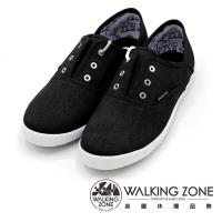 WALKING ZONE果漾YOUNG純棉帆布鞋休閒鞋 女鞋-黑