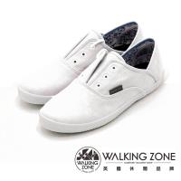 WALKING ZONE果漾YOUNG純棉帆布鞋休閒鞋 女鞋-純白
