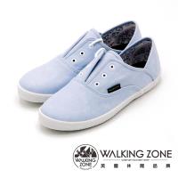 WALKING ZONE果漾YOUNG純棉帆布鞋休閒鞋 女鞋-淺藍