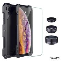 【YANG YI揚邑】Apple iPhone XR 鋁合金防摔防塵防水多重防護美拍鏡盔甲手機殼