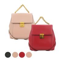 MICHAEL KORS MINDY 復古鍊帶牛皮後背包 (四色選)