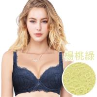思薇爾 花伶系列D-F罩蕾絲包覆大罩內衣(楊桃綠)