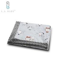 【美國 L.A. Baby】高級保暖樂豆毯 (輕柔) - 110 x 140 (cm) 9款