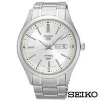 SEIKO精工 男神經典5號自動上鍊機械腕錶-銀x42.5mm SNKN85J1