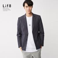 Life8-Formal 牛仔紋理 西裝外套-11202