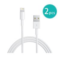 【2入組】Apple適用 Lightning 8pin 電源連接傳輸線 1M (密封袋裝)