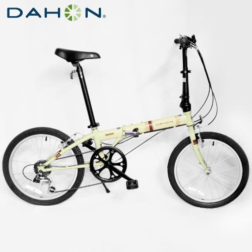 DAHON大行 Speed D6 20吋6速鉻鉬鋼折疊單車/自行車-米黃色