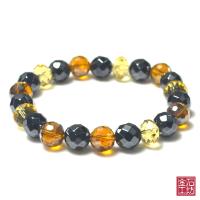 【金石工坊】黑膽石水晶手鍊