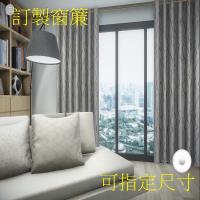 宜欣居傢飾-訂製窗簾-W300cm*H241-280cm以內-萊茵河畔 雙面緹花遮光窗簾(米/咖)