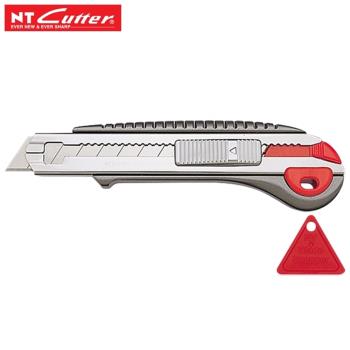 日本製NT Cutter L型美工刀L-2000RP(6連發/可存六片刀片;自動卡榫固定鈕;鋁合金壓鑄鋸齒狀刀身+丙烯酸塗料)