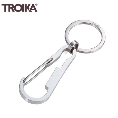 德國TROIKA SIMPLY STEEL掛鉤鑰匙圈KR17-11/ST