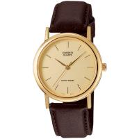 CASIO 簡約時尚文青風格男錶-金X金色丁字刻(MTP-1095Q-9A)