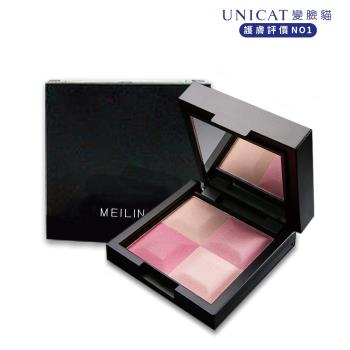 【UNICAT 變臉貓】母親節限定 MEILIN 晶燦3D四色腮紅｜自然紅暈 共2入｜妝容 微醺
