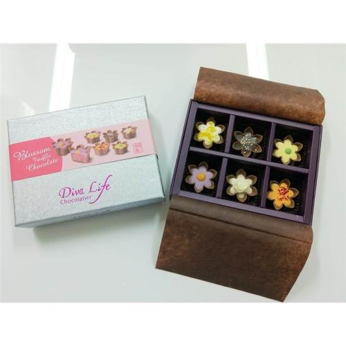 Diva Life花朵松露巧克力禮盒6入