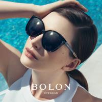 【BOLON 暴龍】大牌巨星時尚流行男仕女仕墨鏡太陽眼鏡(安海瑟薇AnneHathaway同款貓眼大矩圓框BL5012偏光款)