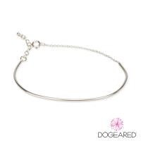美國 【DOGEARED】 MODERN EVERYDAY GRACEFUL CUFF BRACELET 925純銀時尚長微笑骨手鍊