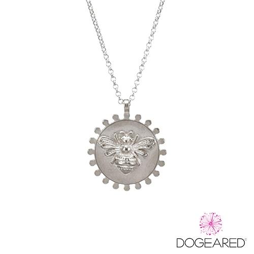 美國 【DOGEARED】 ABUNDANCE BEE NECKLACE 魅力小蜜蜂金幣純銀吊墜項鍊