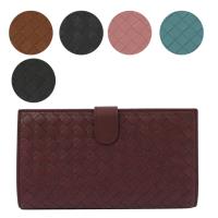 BOTTEGA VENETA 132357 編織皮革扣式中夾.多色可選