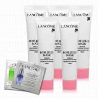 LANCOME蘭蔻 溫和保濕玫瑰面膜15mlx5(贈專櫃試用包x2)