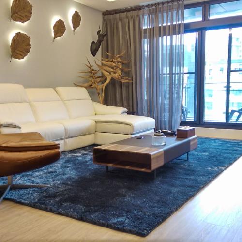 山德力Luxury Deco  歐密地毯 - 藍 / 紫 240x340cm(地毯 長毛 毯子 毛毯 溫暖)