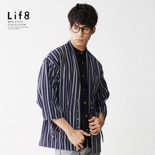 Life8-Casual 型男必備 條紋外套-10214