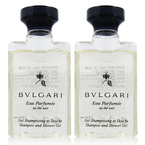 BVLGARI 寶格麗 黑茶沐浴精40ml*2入