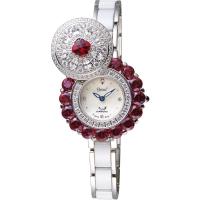 Ogival 愛其華 雪中紅天然寶石珠寶女錶-32mm 380-288.1DLW