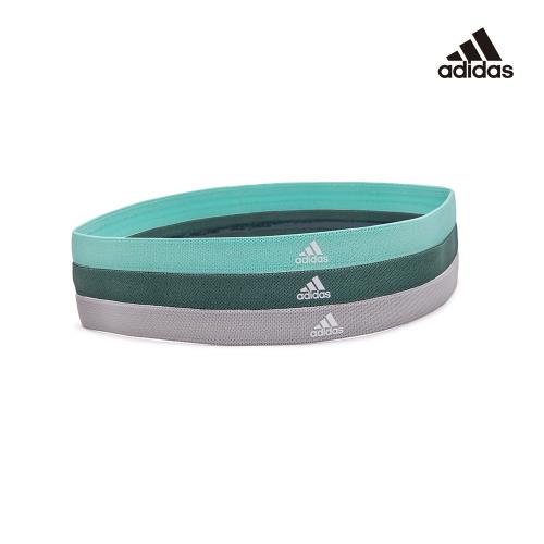 Adidas 止滑運動髮帶組(淺灰/薄荷綠/森林綠)ADYG-30203
