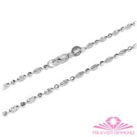 【AS EVER DIAMOND】義大利14K金項鍊 銀河星光似鑽光般燦爛 16吋 白
