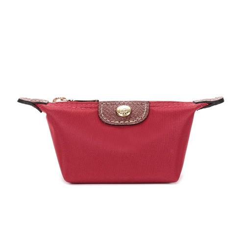 LONGCHAMP 防水尼龍小零錢包(正紅色) 3693089545