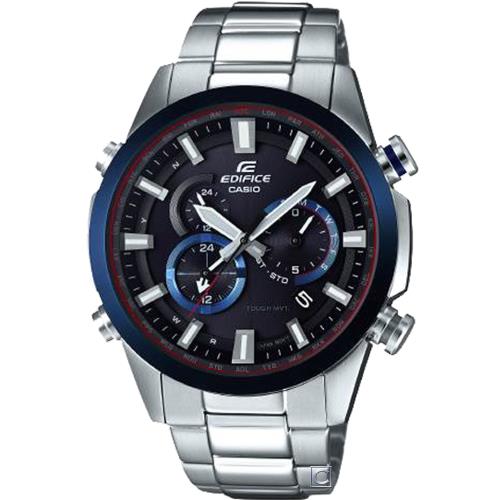 CASIO EDIFICE 世界時間太陽能電波錶(EQW-T640YDB-1A2)44mm