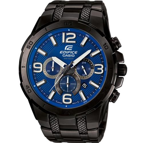 CASIO EDIFICE 撞色時尚賽車腕錶(EFR-538BK-2A)49mm