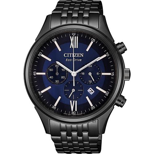 CITIZEN 星辰 亞洲限定光動能計時手錶-藍x黑/42mm CA4415-81L