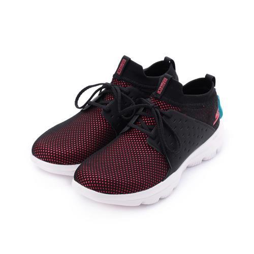 SKECHERS GO WALK EVOLUTION ULTRA 綁帶鞋 黑白紅 15726BKHP 女鞋