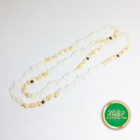 翁記珠寶 冰雪奇緣透晶珍珠長鍊