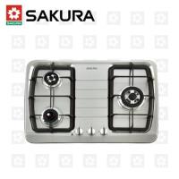櫻花牌 瓦斯爐 三口防乾燒節能檯面爐 G-2830KS