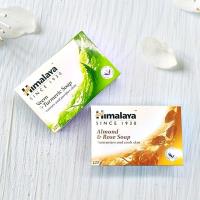 【印度HIMALAYA喜馬拉雅】草本植萃香皂-苦楝薑黃皂/玫瑰杏仁皂(任選20入特惠組)