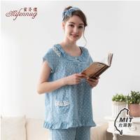 【MFN 蜜芬儂】MIT-優雅點點純棉居家睡衣(台灣製)