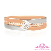 【AS EVER DIAMOND】結婚對戒 0.16克拉鑽戒 永浴愛河款 男戒