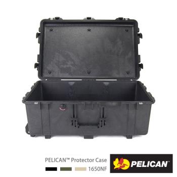 美國PELICAN1650輪座拉桿氣密箱-空箱(黑)