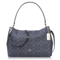 COACH 經典 PVC / 肩背 / 斜背兩用包_單寧藍
