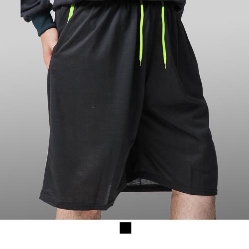 【男人幫】K0593＊簡約素面抽繩透氣涼爽機能休閒短褲